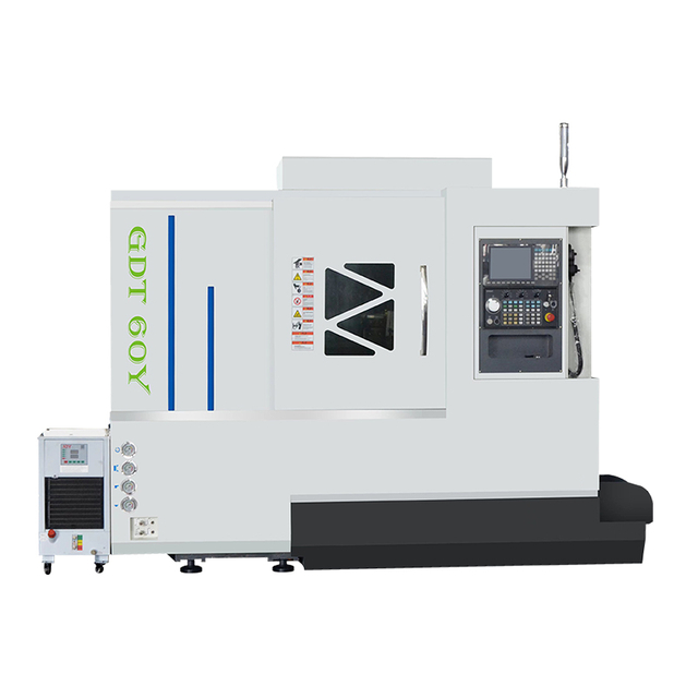 High and low rail inclined bed body CNC lathe (with knife tower)